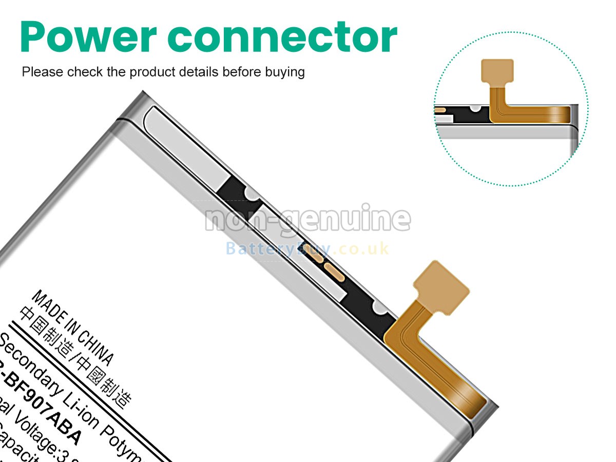 replacement battery for Samsung EB-BF907ABA