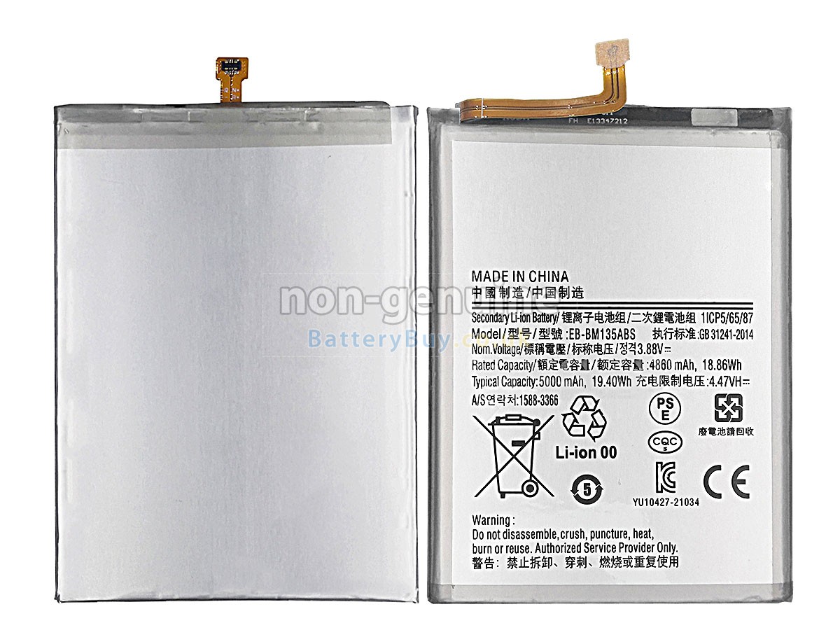 replacement battery for Samsung GALAXY M13 SM-M135F/DSN