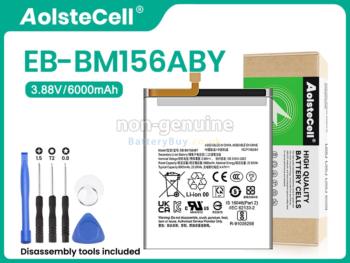 replacement battery for Samsung EB-BM156ABY