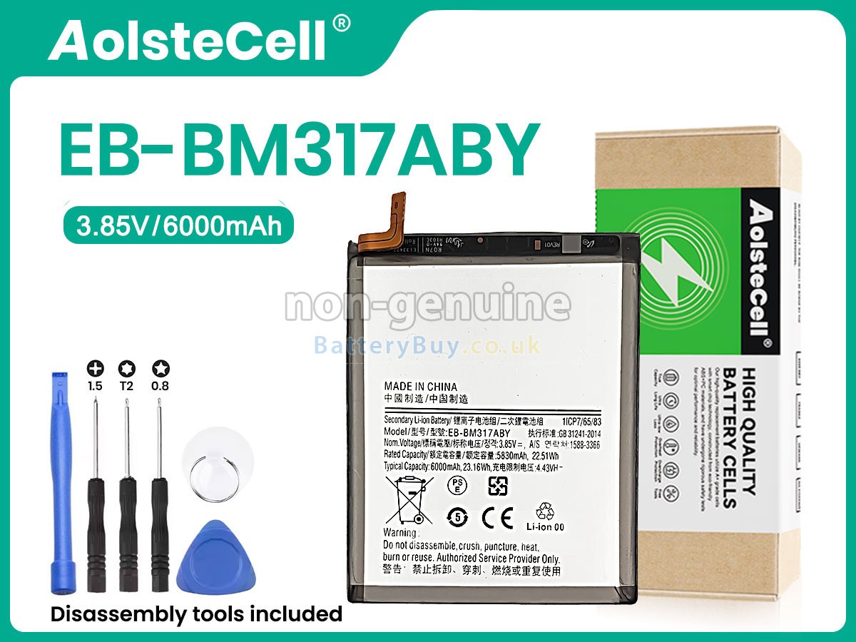 replacement battery for Samsung EB-BM317ABY