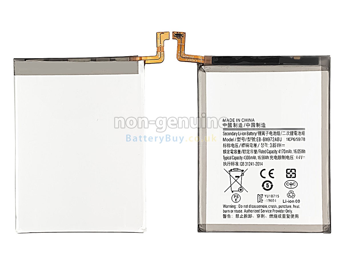 replacement battery for Samsung NOTE 10+