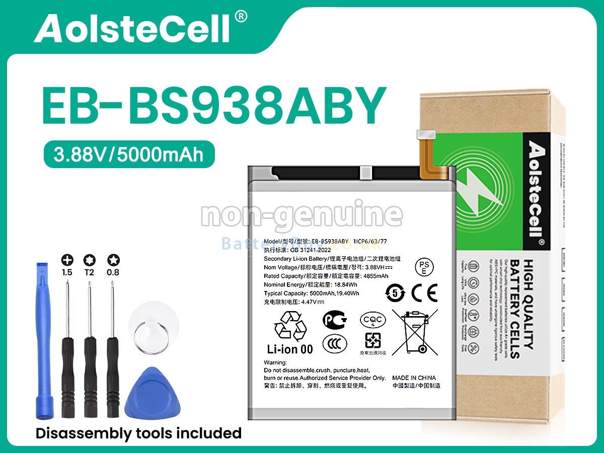 replacement battery for Samsung EB-BS938ABY