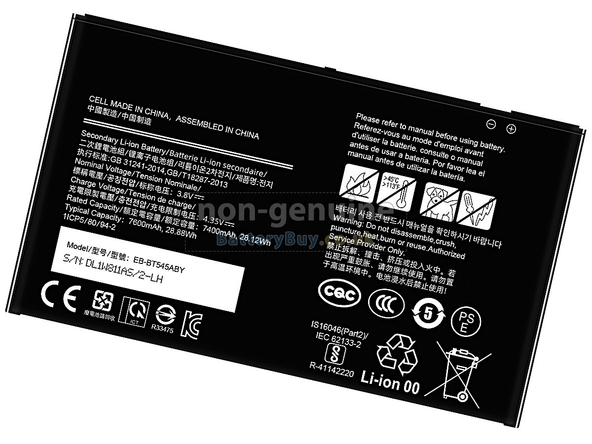 replacement battery for Samsung TAB ACTIVE4 PRO