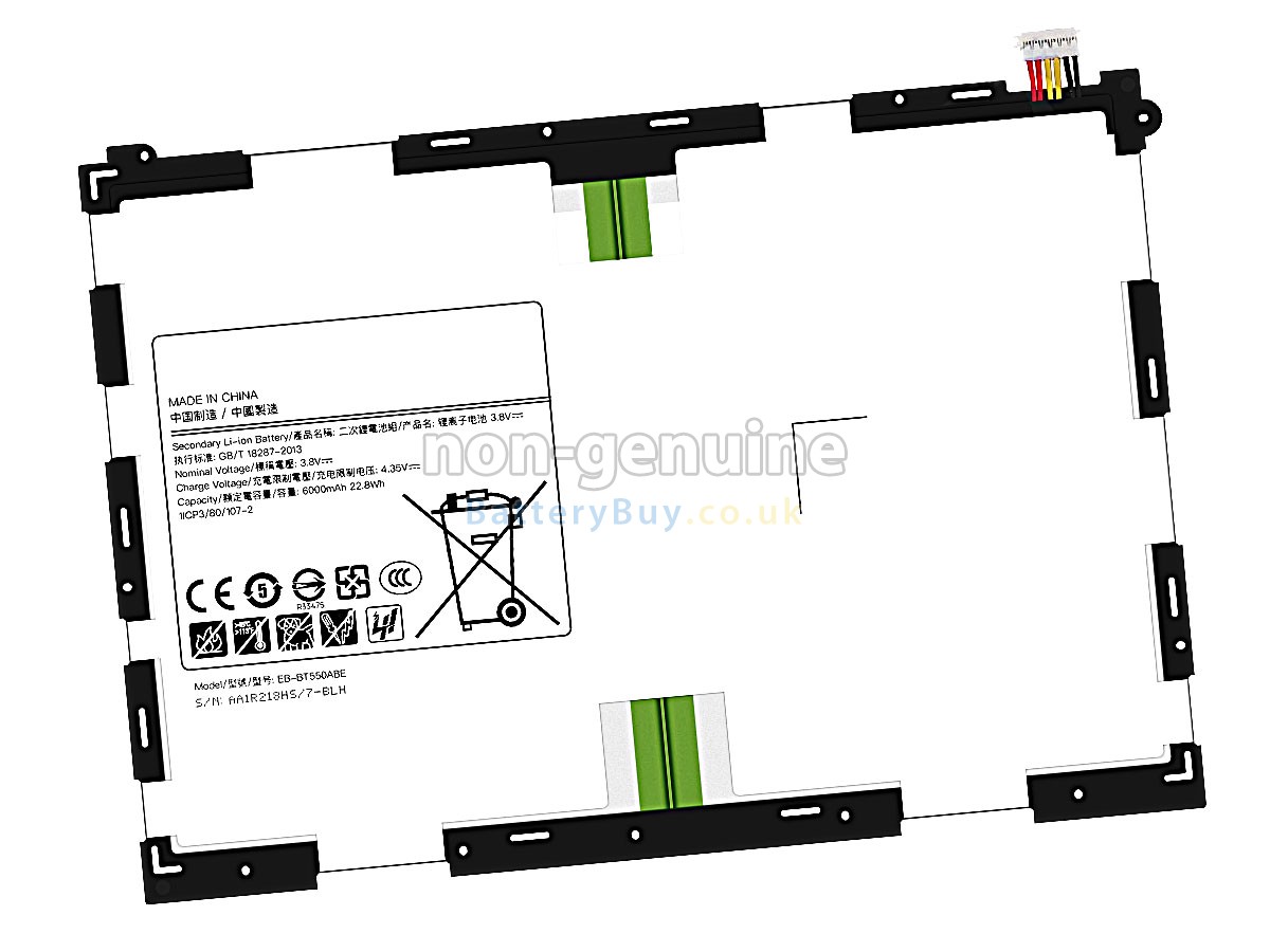 replacement battery for Samsung SM-P550