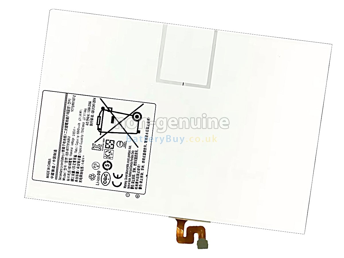replacement battery for Samsung Galaxy TAB S6 SM-T860