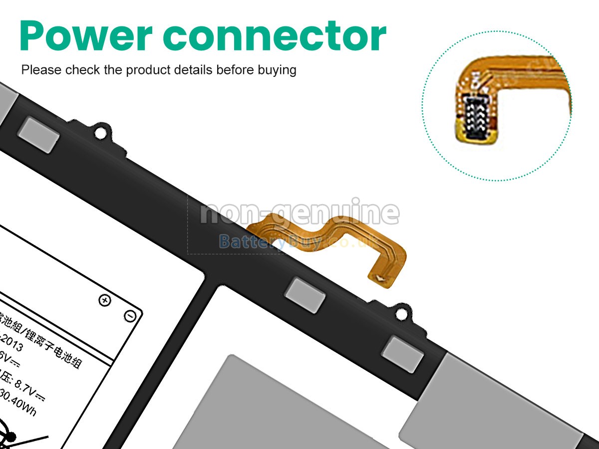 replacement battery for Samsung Galaxy Book 10.6 SM-W627