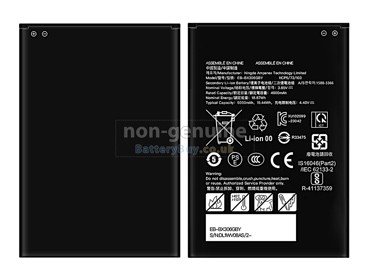replacement battery for Samsung GH43-05200A
