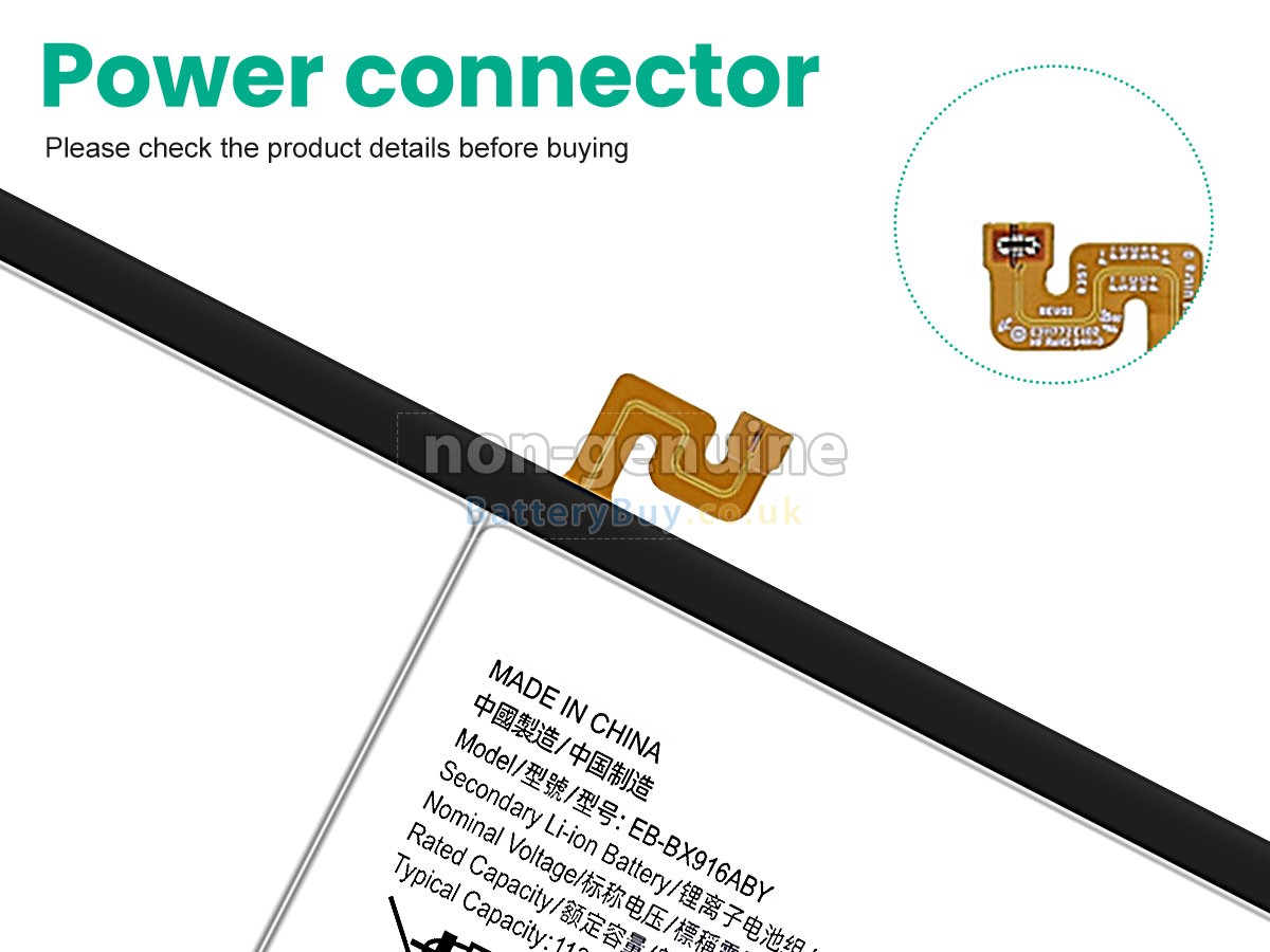 replacement battery for Samsung SM-X906U
