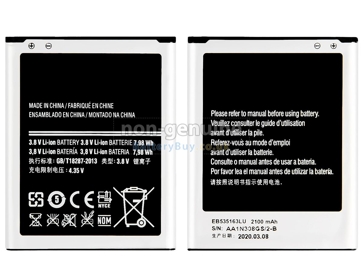 replacement battery for Samsung EB535163LA