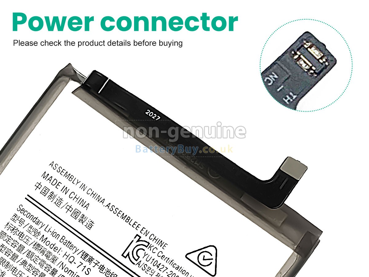 replacement battery for Samsung HQ-71S