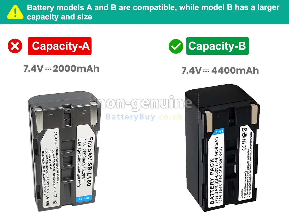 replacement battery for Samsung SC-L520
