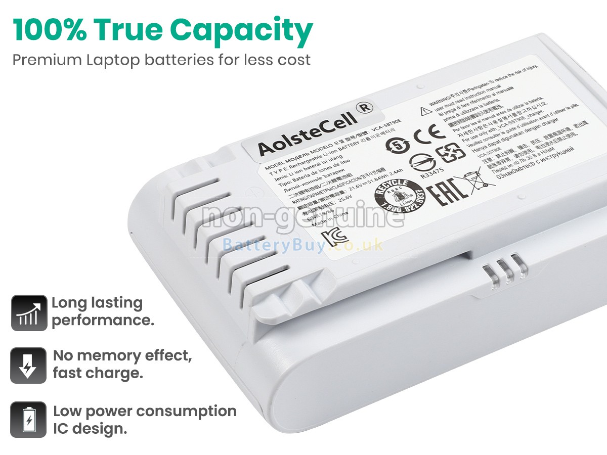 replacement battery for Samsung JET 70 PET STICK