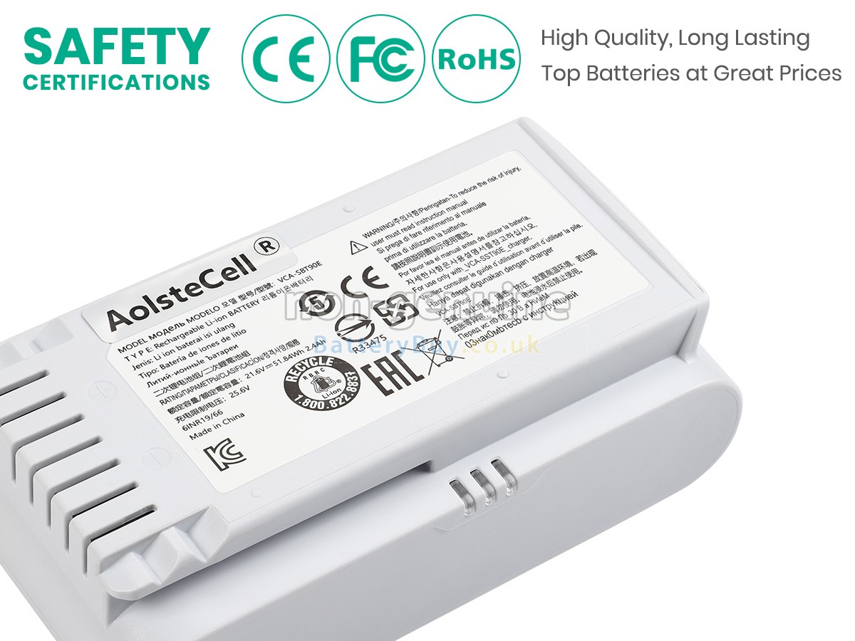 replacement battery for Samsung JET 70 PET STICK