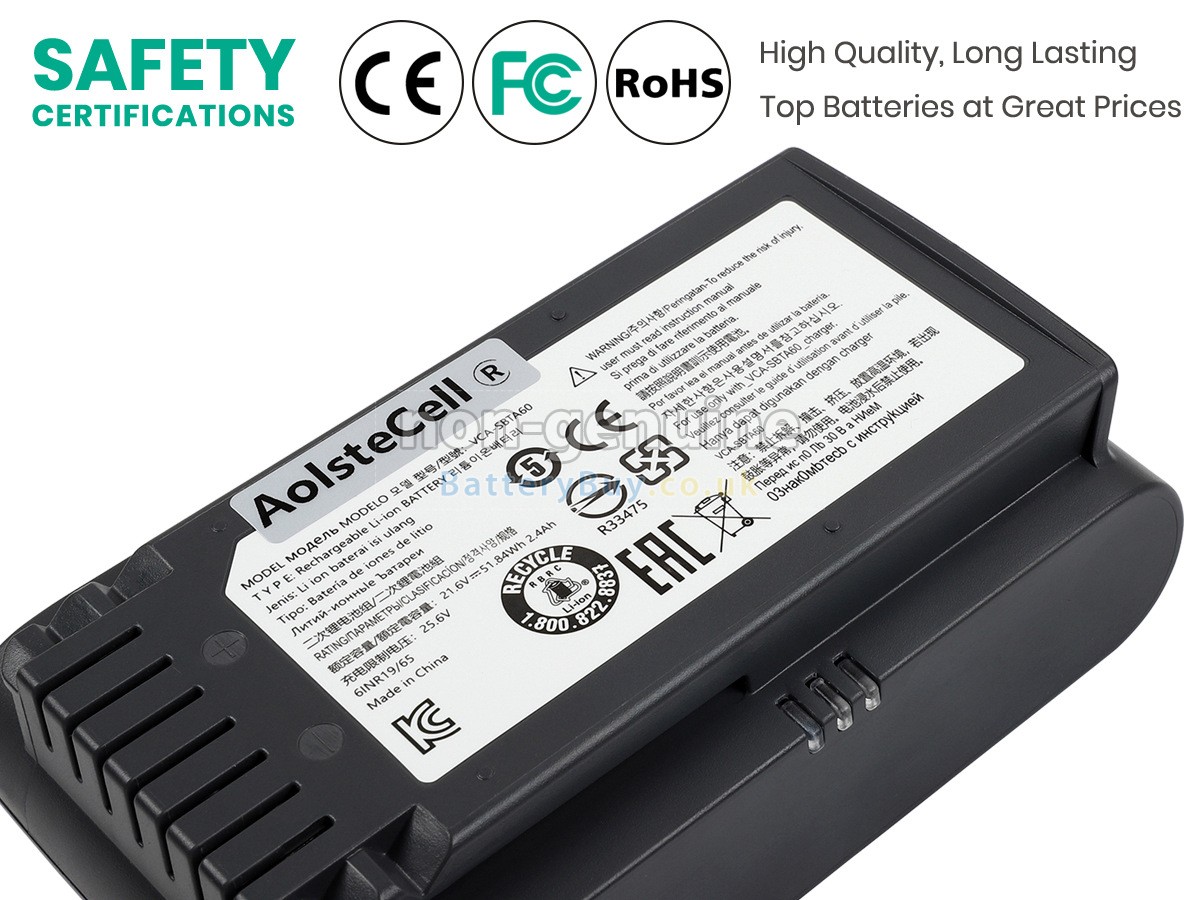 Replacement Battery for Samsung VS20T7511T5/AA