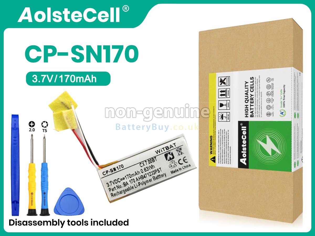 replacement battery for Sennheiser BA 170