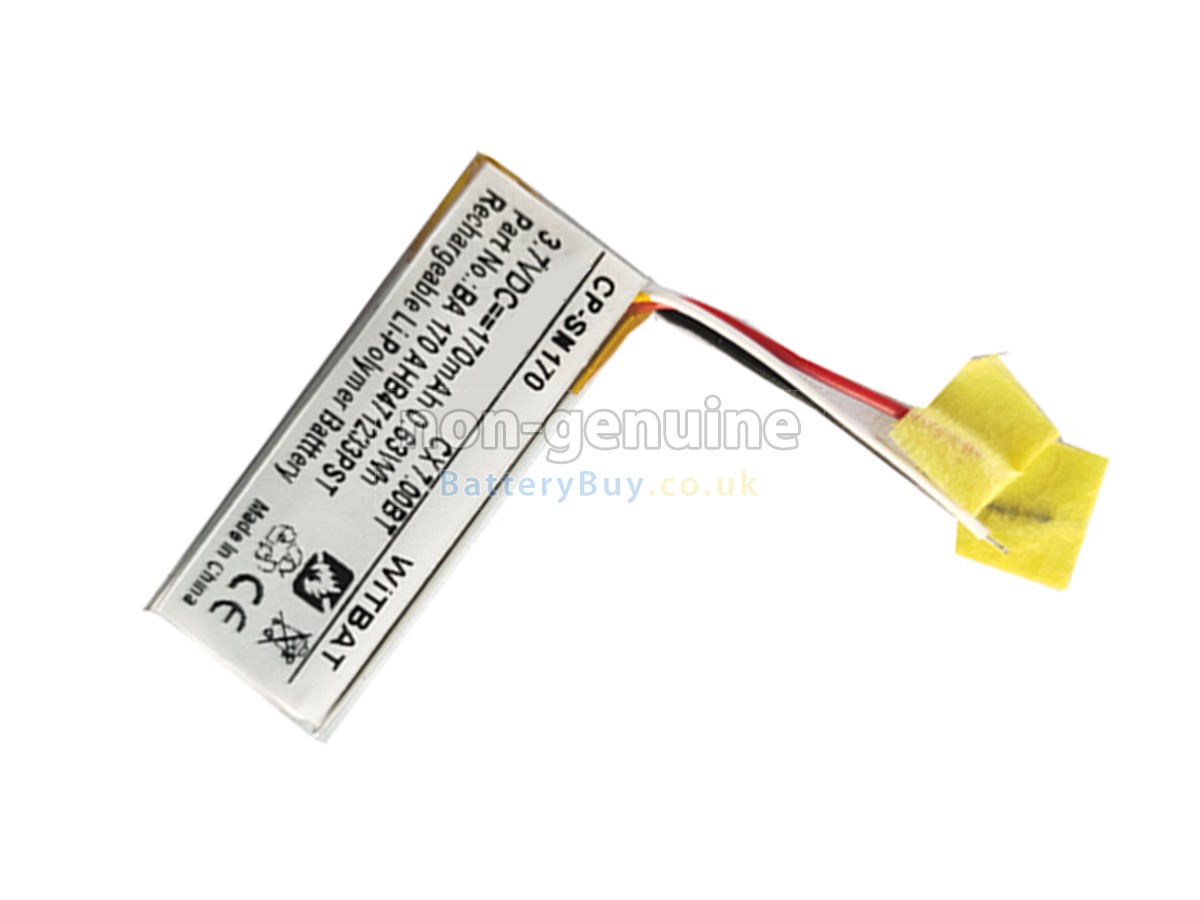 replacement battery for Sennheiser BA 170