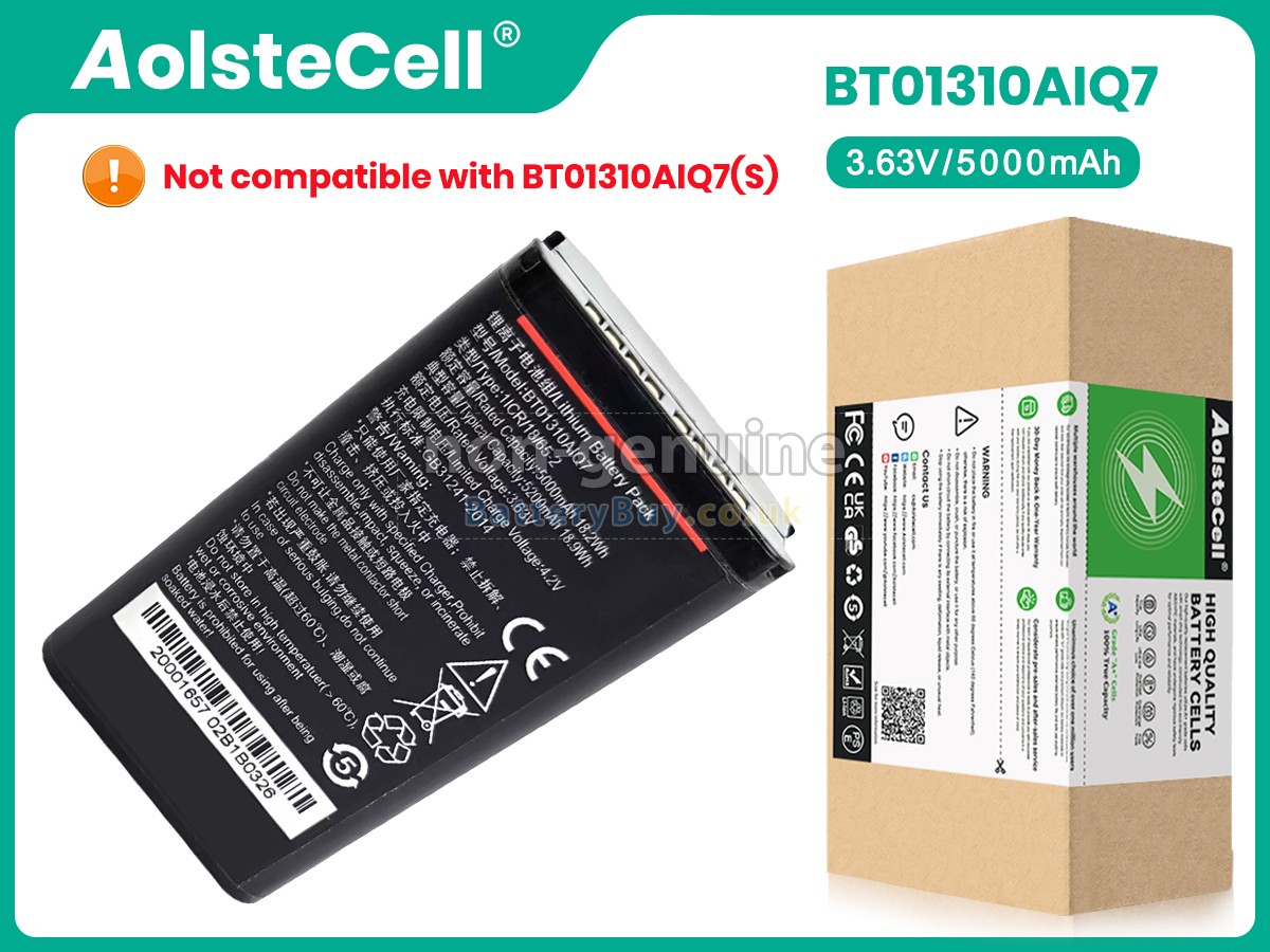 replacement battery for Seuic BT01310AIQ7
