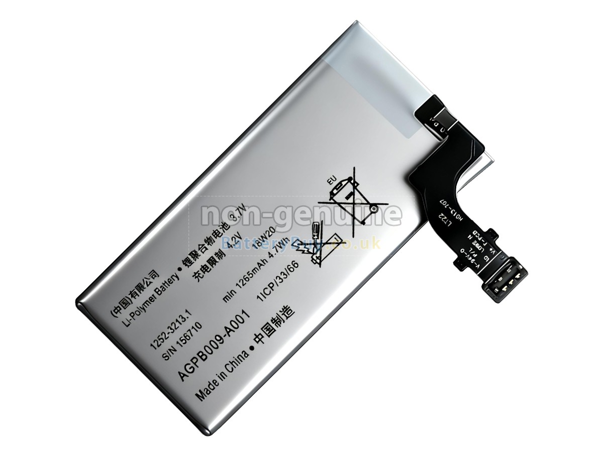 replacement battery for Sony AGPB009-A001