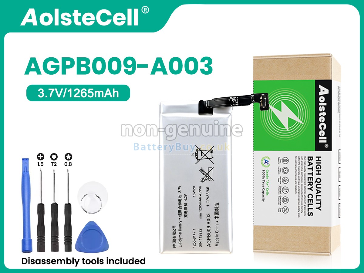 replacement battery for Sony AGPB009-A003