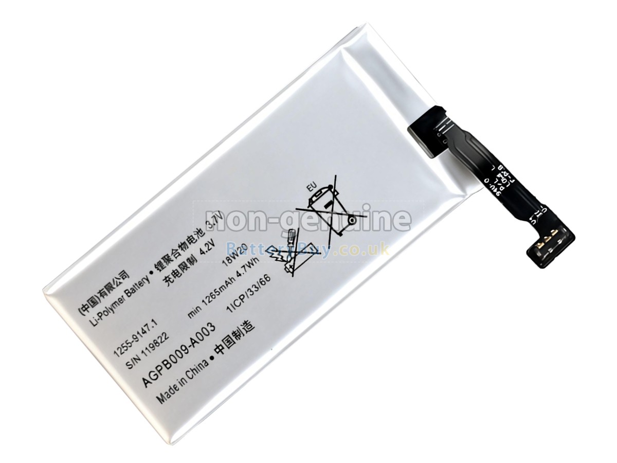 replacement battery for Sony AGPB009-A003