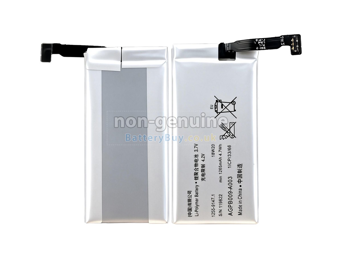 replacement battery for Sony AGPB009-A003