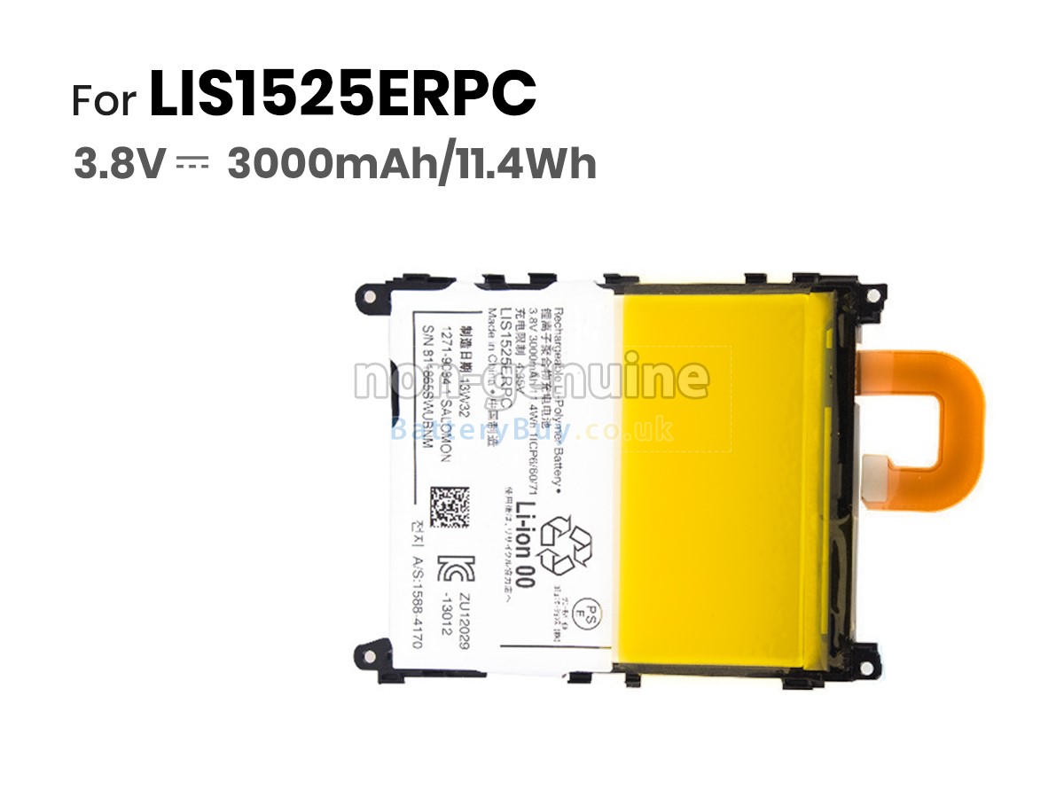 replacement battery for Sony XPERIA Z1SO-01F