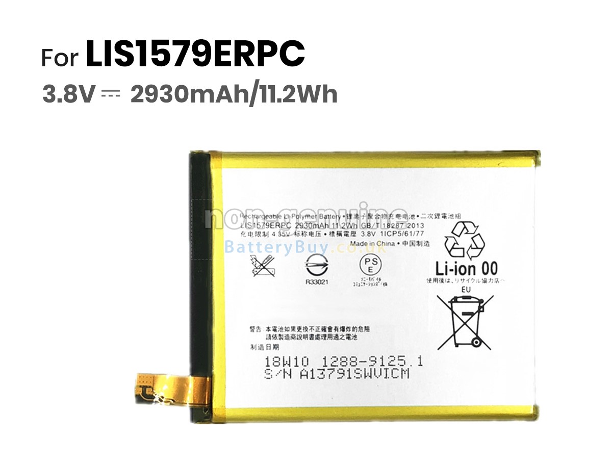 replacement battery for Sony XPERIA Z3