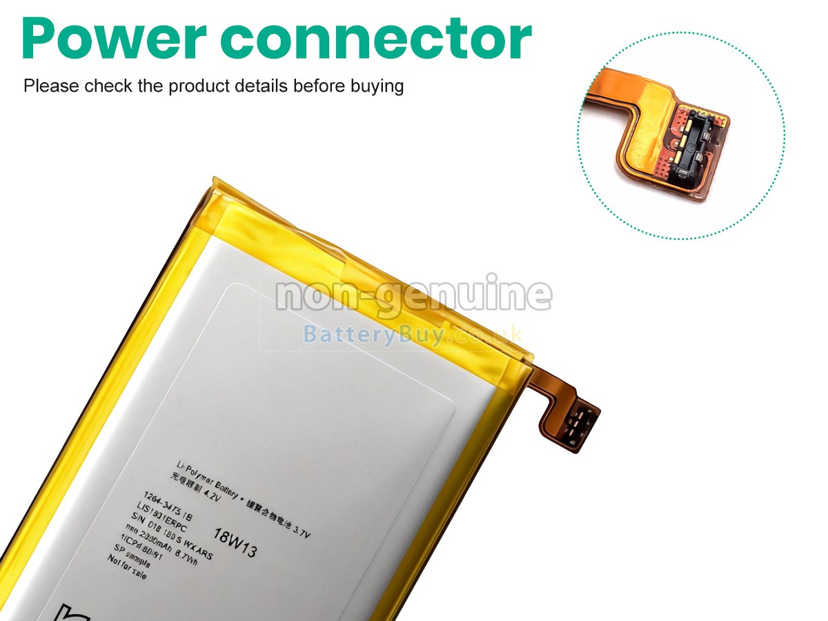 replacement battery for Sony XPERIA ZL
