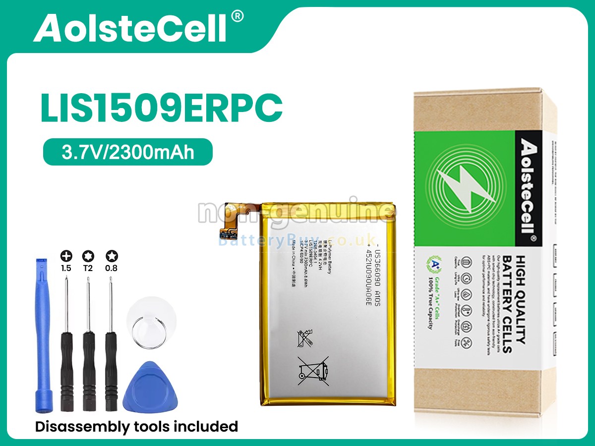 replacement battery for Sony LIS1509ERPC
