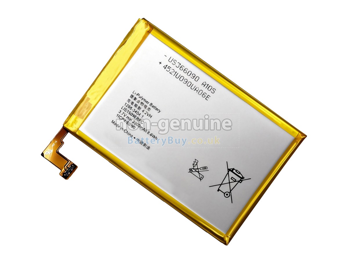 replacement battery for Sony LIS1509ERPC