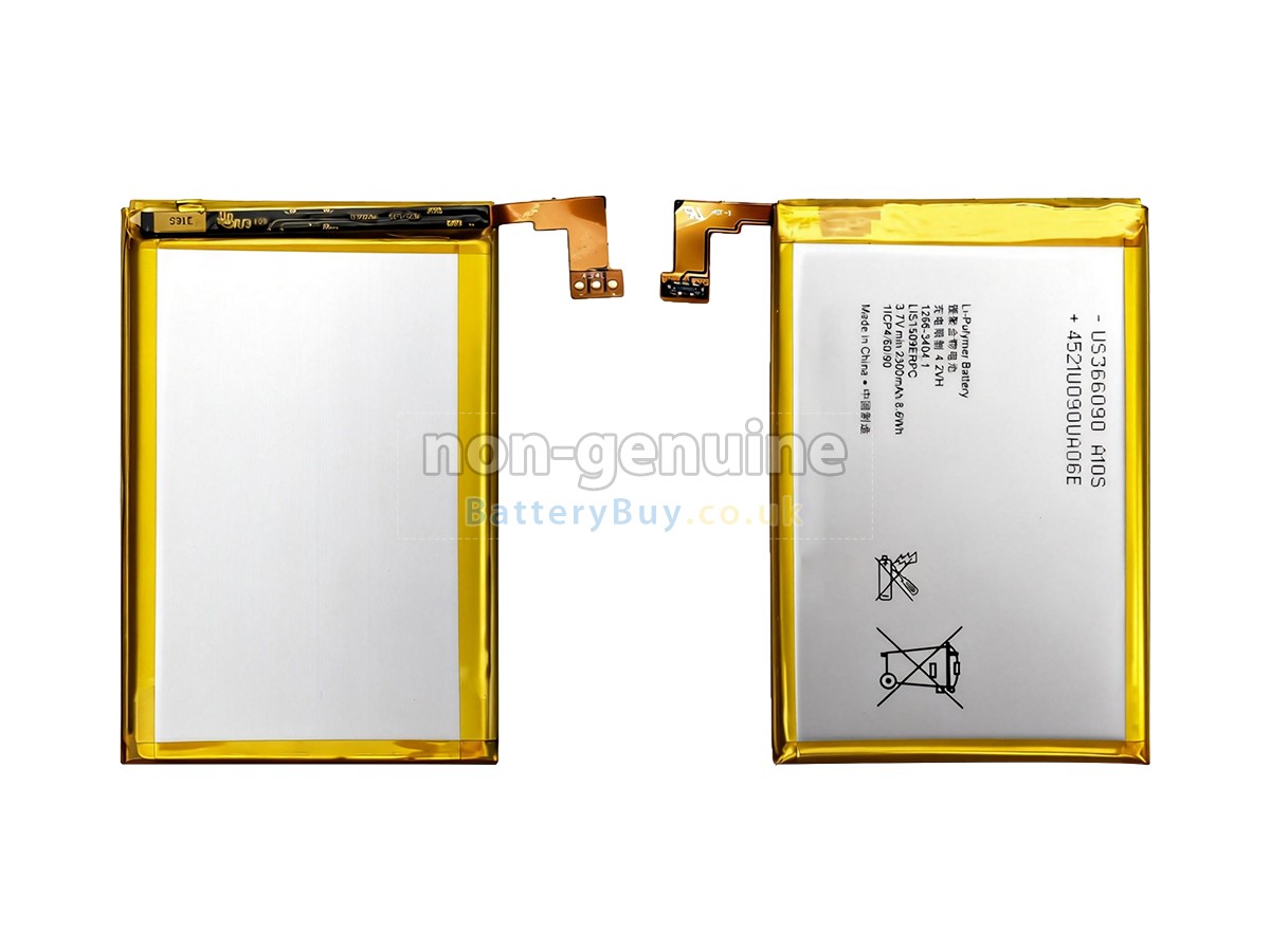 replacement battery for Sony LIS1509ERPC