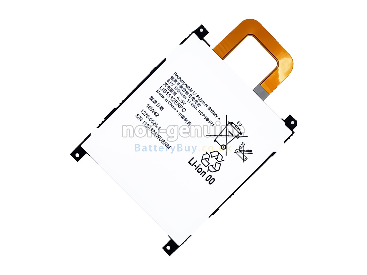replacement battery for Sony L1S1532ERPC