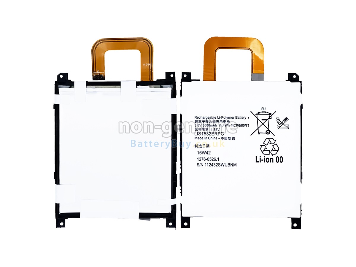 replacement battery for Sony L1S1532ERPC