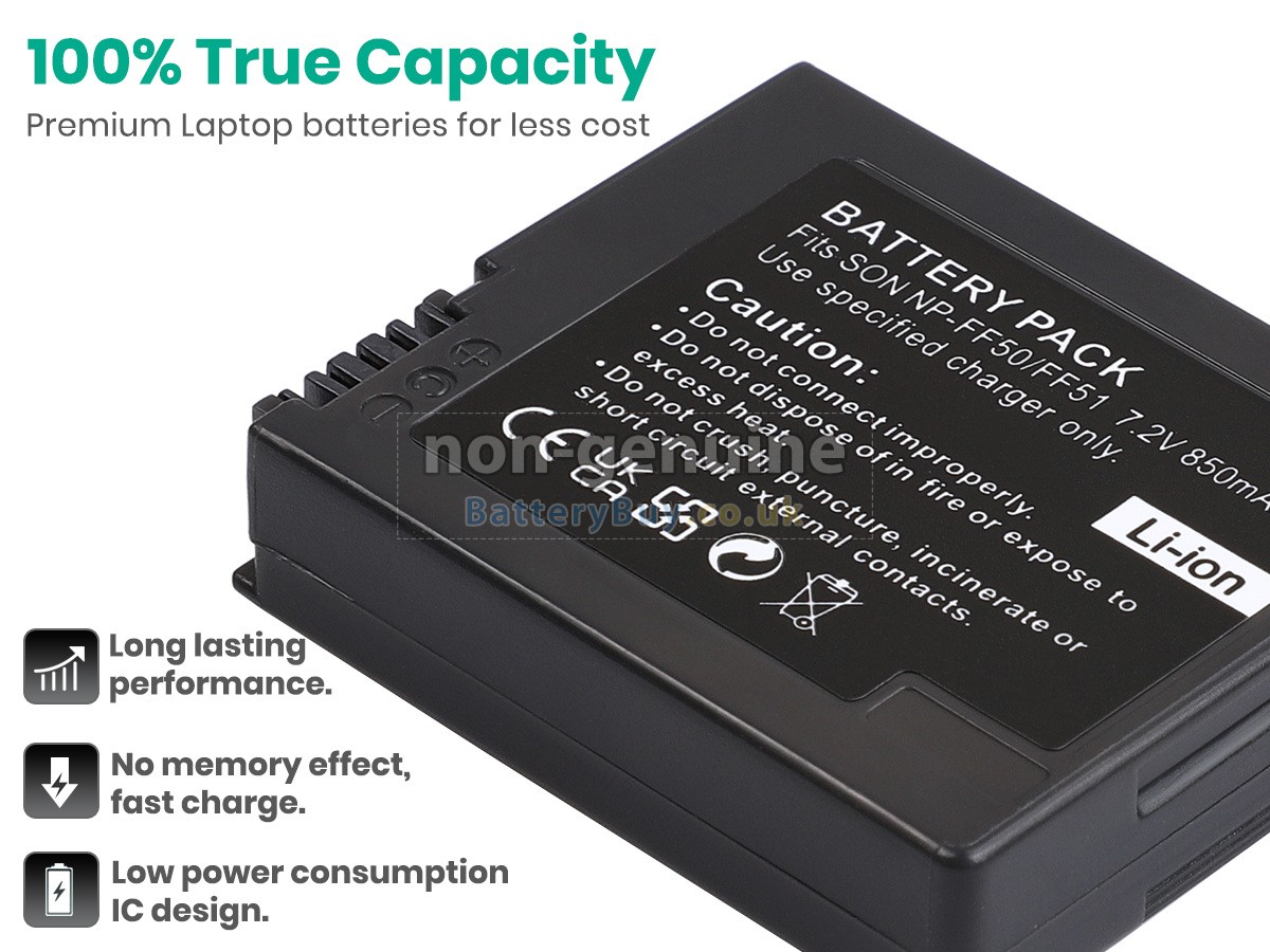replacement battery for Sony DCR-IP7E