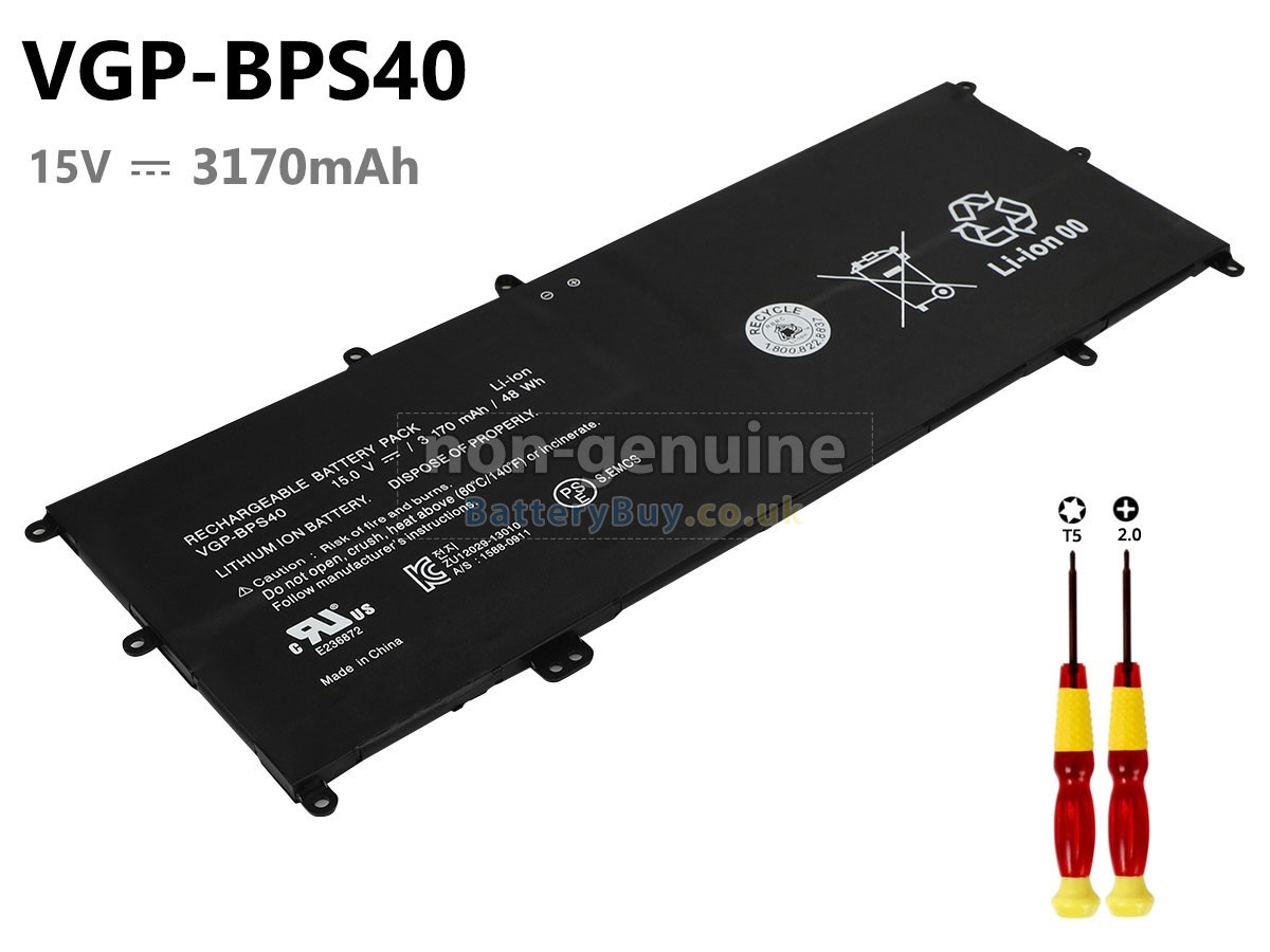 replacement battery for Sony VAIO FLIP SVF 14A