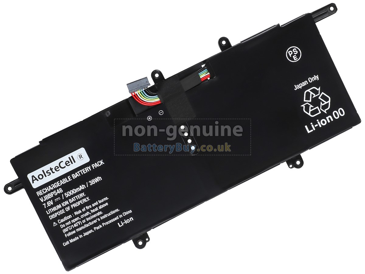 replacement battery for Sony VJS1118