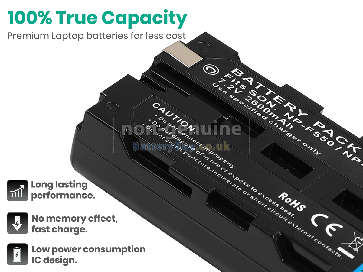 replacement battery for Sony NP-F570