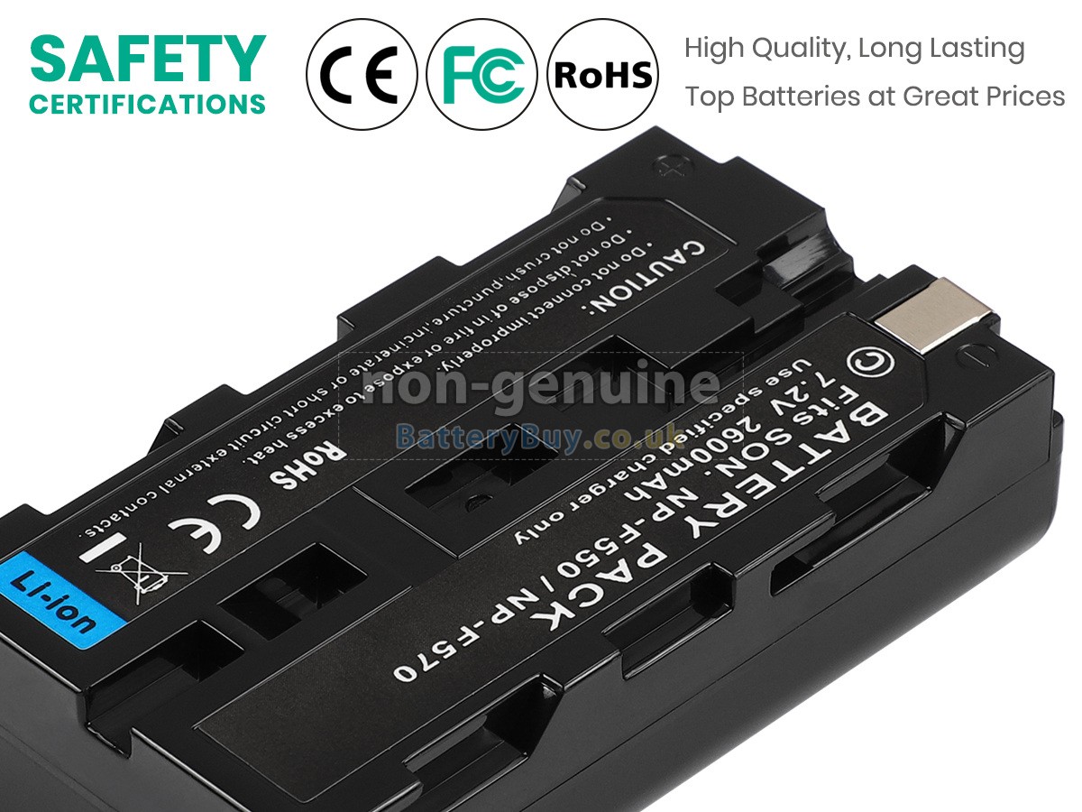 replacement battery for Sony NP-F570