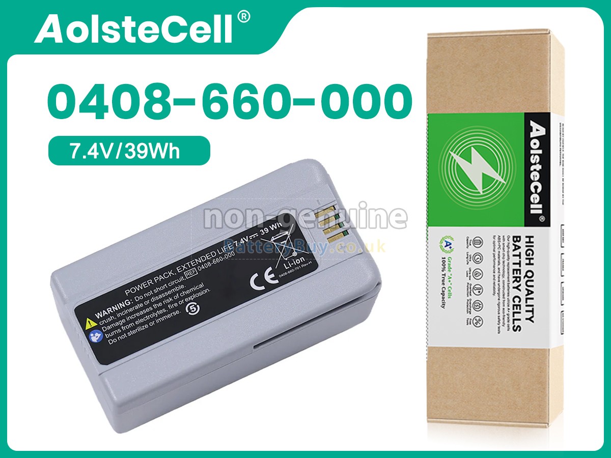 replacement battery for Stryker 0408-655-000