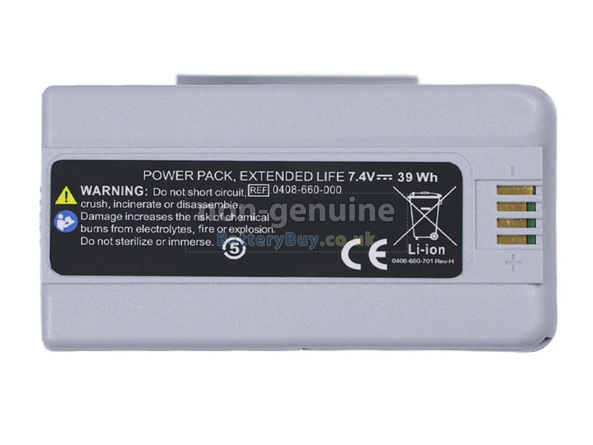replacement battery for Stryker 0408-655-000