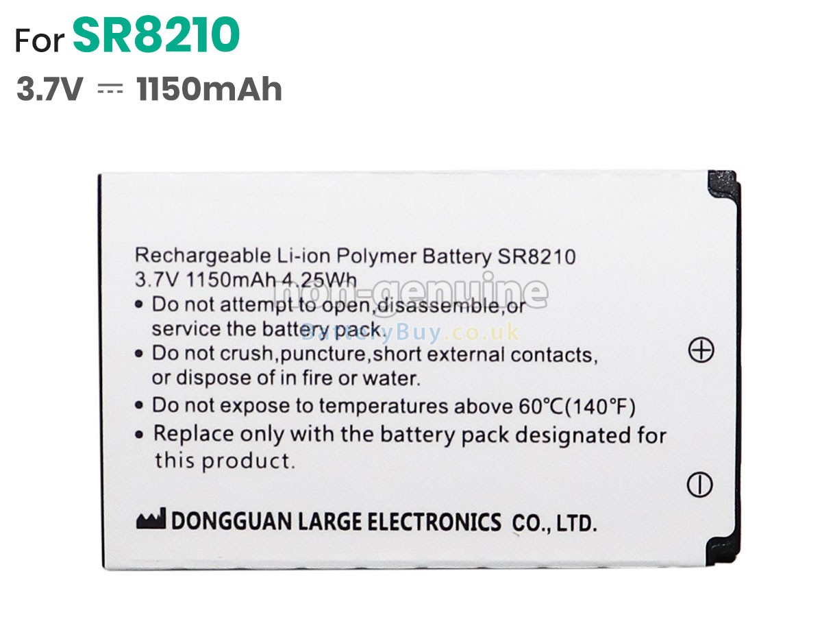 replacement battery for Sunray SR8210