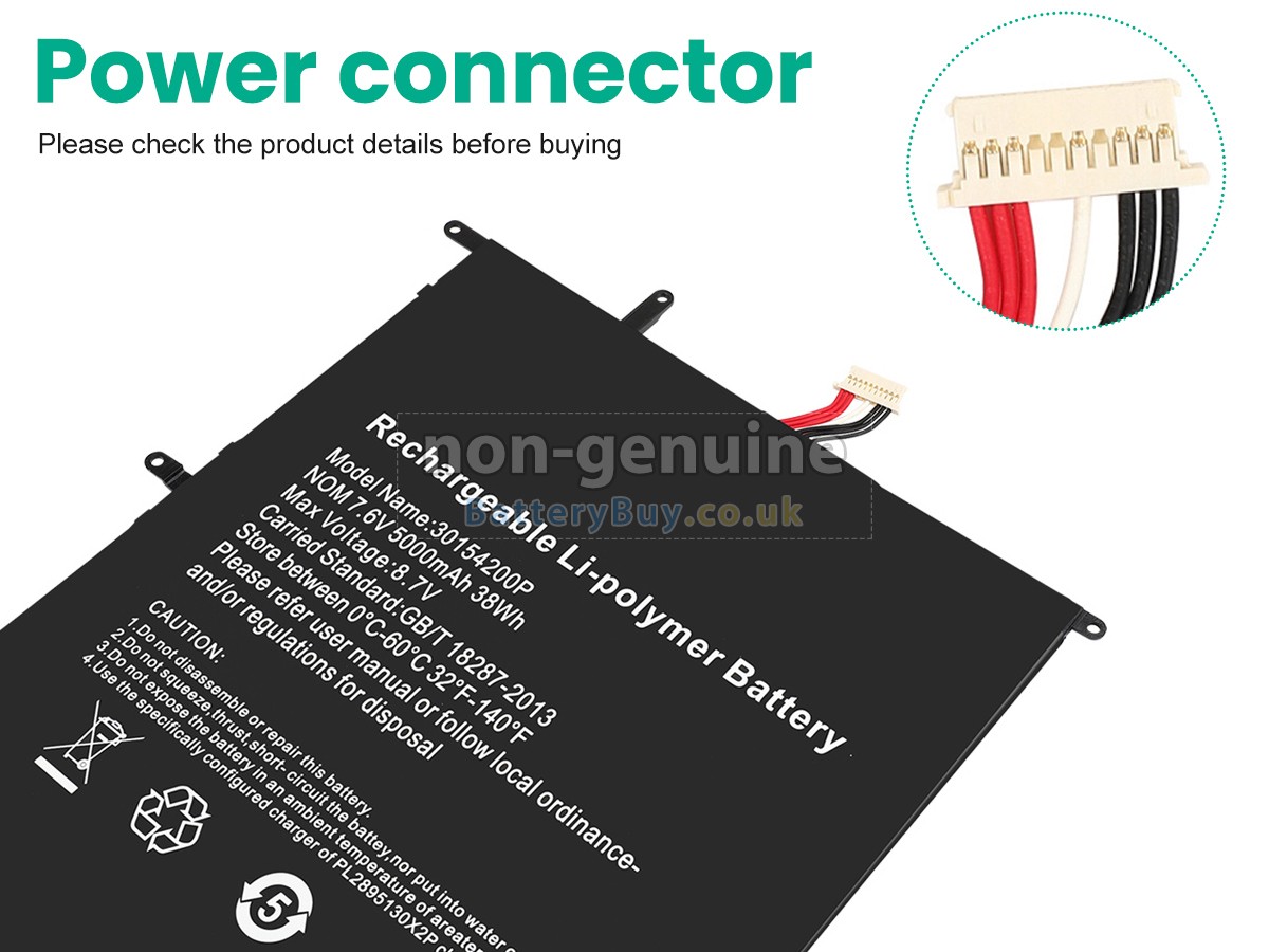 replacement battery for Teclast F7 PLUS