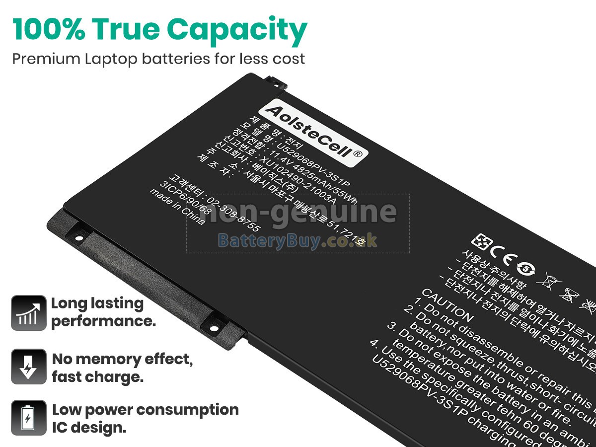 replacement battery for Teclast U529068PV-3S1P