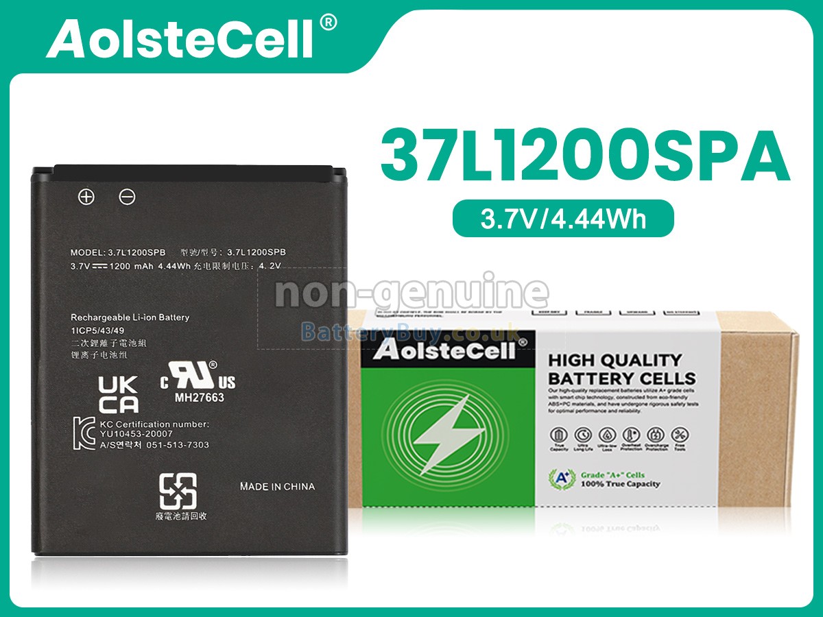 replacement battery for Texas Instruments 3.7L1200SP