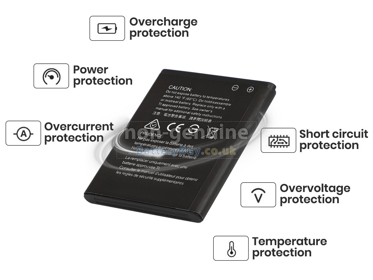 replacement battery for Texas Instruments 3.7L1200SP