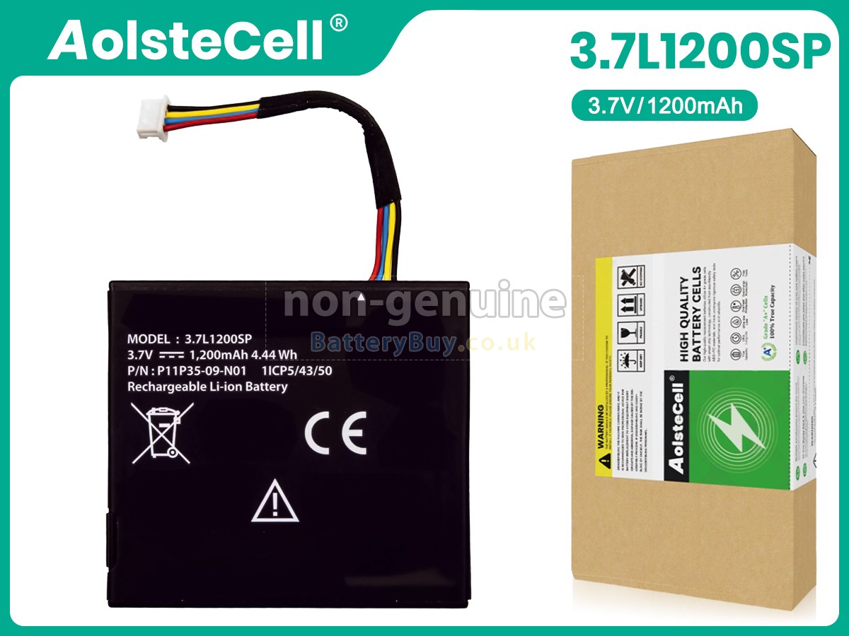 replacement battery for Texas Instruments 3.7L1200SP