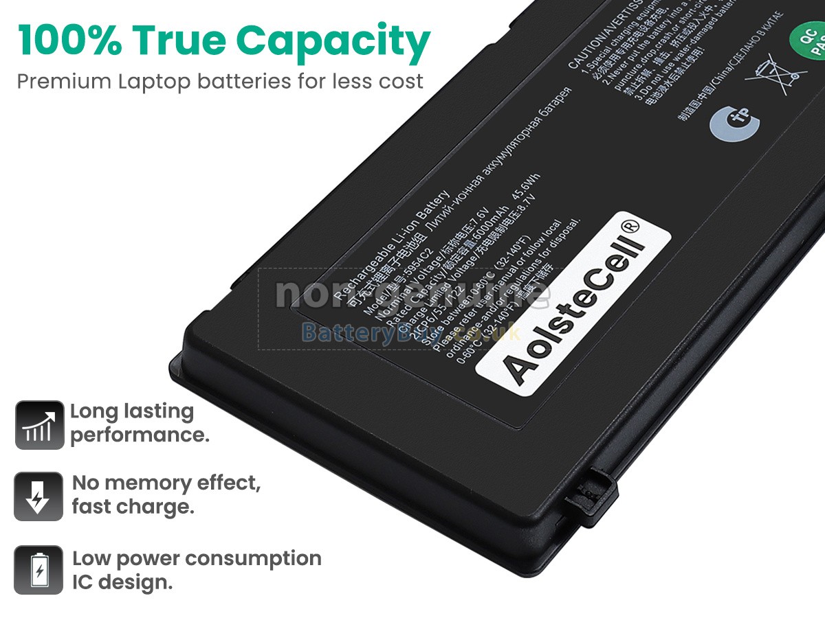 replacement battery for Thunderobot 5954C2