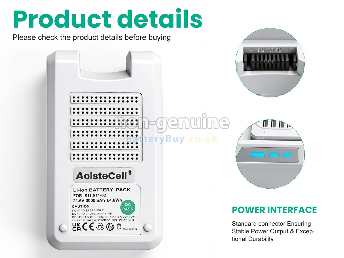 Replacement Battery for Tineco PURE ONE S11