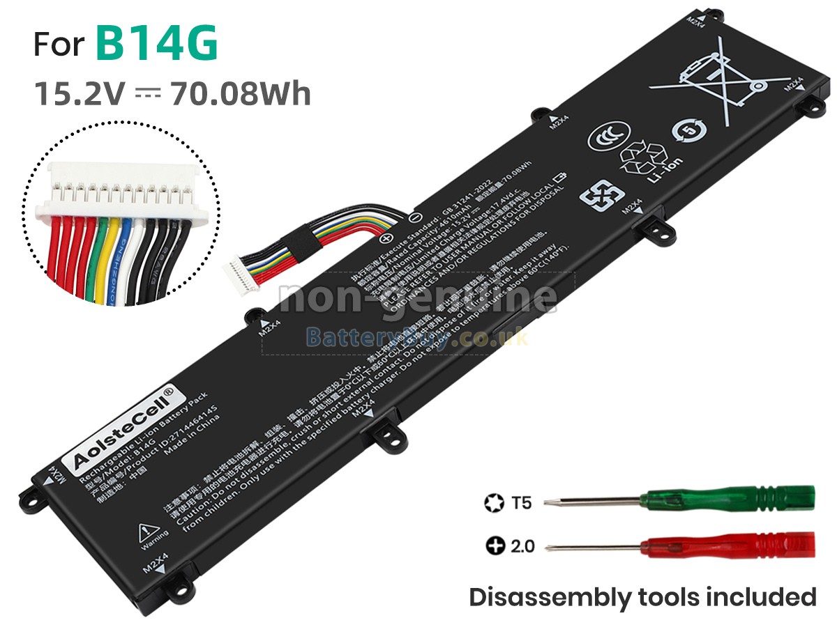 replacement battery for TongfangPC B14G