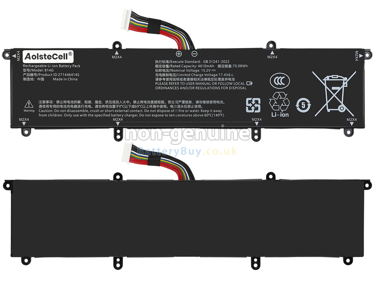 replacement battery for TongfangPC B14G